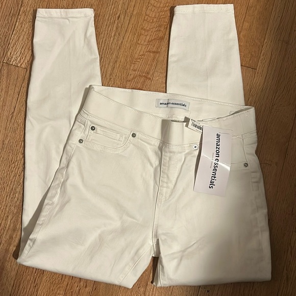 Amazon Essentials pull on white jeggings. NWT - Picture 6 of 10